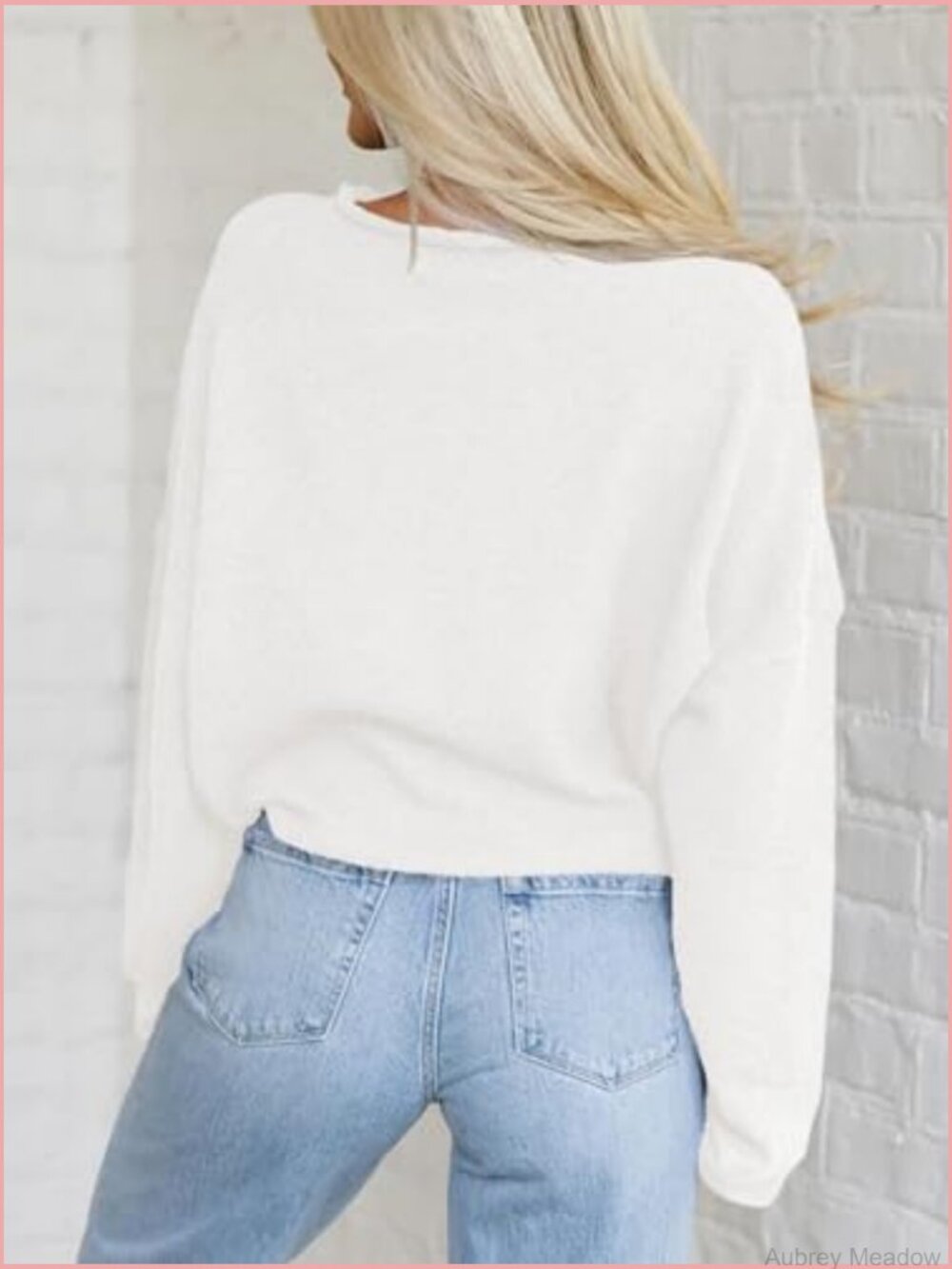 Button Up Cardigan Sweater Long Sleeve Crew Neck Knit Lightweight Fall Tops - Picture 3 of 7